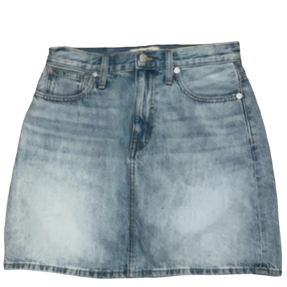 Madewell Rigid Denim Aline Mini Skirt - Picture 2 of 9